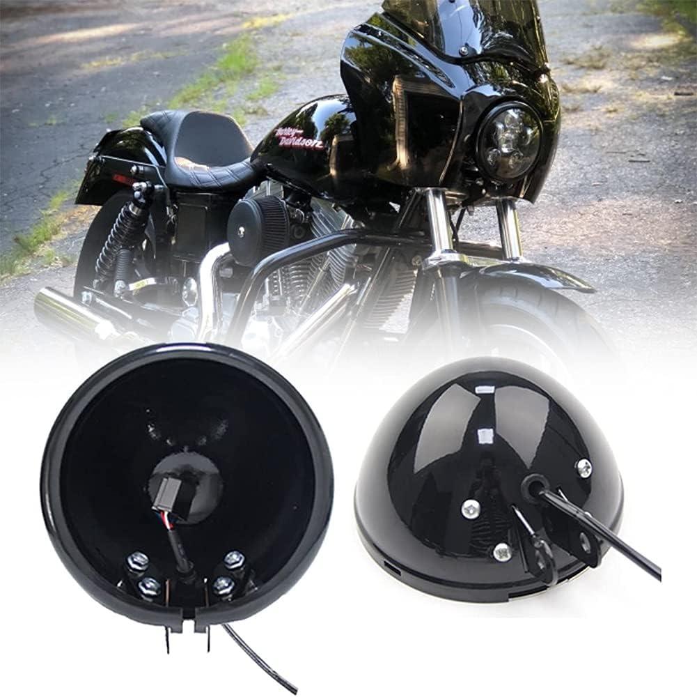 SKUNTUANG 5 3/4 Inch Motorcycle LED Headlight Mount Bucket 5.75 Inch LED Headlight Housing Bucket for Motorcycle