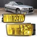 Fog Lights Compatible with BMW M3 (E36) 3 Series 1992 1993 1994 1995 1996 1997 1998 1999 Fog Lamps Replacement Assembly with H1 12V 55W Bulbs-1 Pair (Yellow Lens)