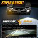 LED Fog Lights with DRL Compatible with 2003-2006 GMC Sierra 1500 2500 3500 Heavy Duty Pickup Bumper Driving Fog Lamps with Halo Angel Eyes 1 Pair Sierra Fog Lights wtih Wiring Harness