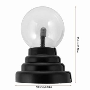 Magic Plasma Glass Ball Sphere USB Electric Lamp Touch Light Crystal Globe Glowing 