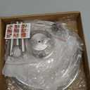 Metal 3 Tier Round Serving Tray, Cupcake Dessert Appetizer Stand, Stainless Steel Cake Cupcake Tower Stand Holder for Home Garden Display Wedding Bridal Shower Birthday Party Supplies (Silver)