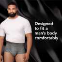 Depend Real Fit Adult Diapers, Incontinence Underwear for Men, Disposable, Maximum Absorbency, Small/Medium, Grey, 22 Count