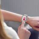 6-Pack Case Compatible with Apple Watch 40mm Series SE 3(2025)/SE 2/SE/6/5/4 with Tempered Glass Screen Protector, QCKANLJ Ultra-Thin Hard PC Full Protective Face Cover Bumper for iWatch 40 mm (Black/Transparent/Pink/White/Starlight/Rose Gold)