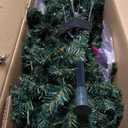 7Ft Pre-Lit Artificial Christmas Tree Hinged 500 LED Lights