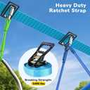 Hapfan 50 FT Ninja Warrior Obstacle Course Swing Set for Kids with Weather-Proof Accessories, Outdoor Playset with Monkey Bars for Backyard
