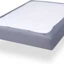 Twin Size Box Spring Cover with Smooth and Elastic Woven Material, Alternates for Bed Skirt, Wrinkle & Fading Resistant, Washable, Dustproof