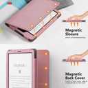 Case for Kindle Paperwhite 7"/6.8" (12th/11th Gen, 2024/2021) & Kindle Colorsoft Signature Edition 2024, Slim PU Shell Cover with Stand, Hand Strap, Auto-Wake/Sleep Feature Not for TCL, Pink