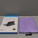 AHYWTAN for iPad 11/10th Generation Case with Keyboard,Detachable Bluetooth Keyboard case for iPad A16 2025 11 inch/10th Gen 2022 10.9 with Pencil Holder, Square Keycaps,Purple