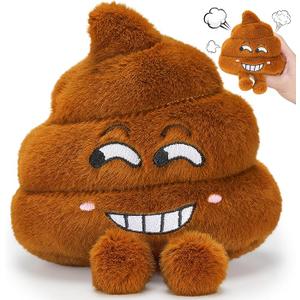 Farting Poop Plush Toy  Funny Poop Toy with 30 Hilarious Fart Sounds, Soft & Durable Gag Gift for Kids, Pets, and Pranks  Great Dcor for Home, Office, or Parties