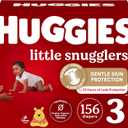 Baby Diapers Size 3 (16-28 lbs), 156ct, Huggies Little Snugglers