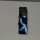 Guitar Strap- Polyester- Adjustable - For Acoustic/Bass/Electric Guitars - Made in Canada (BLUE LIGHTNING) 58"
