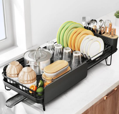 DISH DRYING RACK, Black