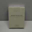 ZICOTO Beautiful Linen Recipe Box - Fits 4x6 inch Recipe Cards to Organize Up to 250 Recipes - Sturdy Card Holder and Great Gift for Any Kitchen - Cards Not Incl. (Sage)