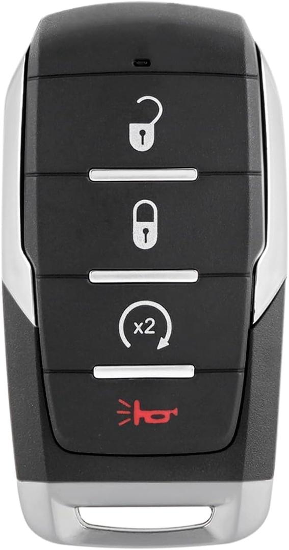 Key Fob Remote Replacement Fits for 2019 2020 2021 2022 2023 2024 Dodge Ram 1500 Keyless Entry Remote 4 Buttons 433MHz OHT-4882056