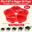 Air Fryer Muffin Pan Egg Bite Heart Silicone Mold for Oven Baking,Mini Muffin Tins Cups Cake Tray for Air Fryer Liners Basket Instant Pot Accessories Baking Muffin Cakes Pancake