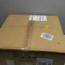 DAYCENT Modern Gold Semi Flush Mount Ceiling Light with Drum Shade 3000K/4500K/5500K LED Flush Mount Drum Lamp Brass Ceiling Light Fixtures for Hallway Bedroom Kitchen Living Room, 30W