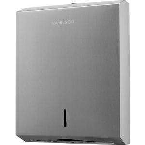 Paper Towel Dispenser, Commercial Stainless Steel Tri-fold/Multi-fold/C-Fold Paper Towel Holder Wall Mount Key (Brushed)