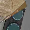 Ceramic Elevated Cat Food and Water Bowl, Kitty Bowl, Raised Cat Dish, Pet Feeder (5.1 in, 2 x Dark Green + Stand)