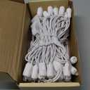 Christmas Lights 50 LED 17FT Commercial Mini LED String Lights, 120V UL, White Wire Xmas Lights for Indoor & Outdoor Use, Holiday Party Decorations,Trees, Light Displays (Cool White)