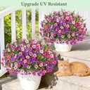 Yastouay 12 Bundles Artificial Flowers for Outdoors, UV Resistant Artificial Outdoor Flowers No Fade Fake Outdoor Flowers Plants for Garden Porch Window Box Pot Planters Decor (Mixing+Fern A)