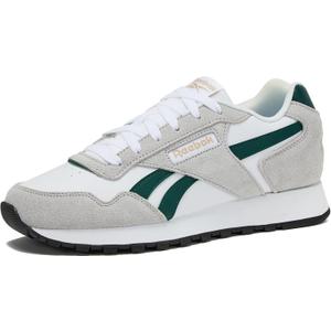 Reebok Men's Glide Sneakers (15, White/Collegiate Green/Grey 1)