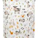 Baby Laundry Basket Kids Hamper Toy Storage Bin for Boys Room Decor Baby Nursery Hamper Gift Baskets for Bedroom Bathroom(Farm)