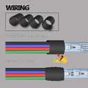100ft RGB 4 Wire Conductor Cords 4PIN 22AWG Extension Cable LED Welding Wire Tinned Copper 22 Gauge ga for 3528 5050 RGB LED Strip