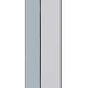 HarJue Ceiling Mounted Shower Arm, Rain Shower Square Extension Arm with Flange and Teflon Tape Stainless Steel Ceiling Mount Shower Extender (24 Inch, Chrome)