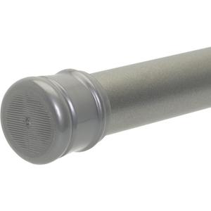 Zenna Home Curtain Adjustable Tension Shower Rod, 44" to 72", Brushed Nickel