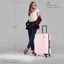 DUKAP DISCOVERY 24-Inch Medium Hardside Spinner Luggage Lightweight Travel