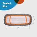 CLEANHOME Microfiber Mop Pads 4 Pieces for Floor Cleaning, Fit CLEANHOME Dust Mop: B09PBPGSJ3, Twisted Microfiber Replacement Pads,  Compatible Size: Fits 13.5 inches long and 3.5 inches wide mop head for precise fit