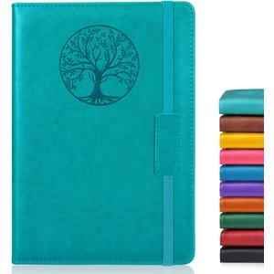 Lined Journal Notebook for Women Men,256 Pages A5 Hardcover Leather Journals for Writing,Travel,Business,Work & School,College Ruled Notebooks for Note Taking,Diary Notepad 5.7"8.3" (blue)