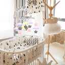 Baby Crib Mobile with Elephants, Clouds and Stars,Baby Mobile Musical Crib Mobile Music Box with 12 Lullabies (Elephant Baby Mobile)