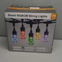 XMCOSY+ Smart Outdoor String Lights, 98Ft Patio Lights Waterproof, App Control, Compatible with Alexa, RGBCWIC Color Changing LED String Light for Outside