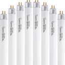8 Pack 12 Inch F8T5/WW Fluorescent Light Bulb, 3000K Warm White, T5 8 Watts Fluorescent Replacement Bulb for Counter and Cabinet Fixture, G5 Base