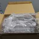 Delamu 2 Sets of 3-Tier Bathroom Under Sink Organizers and Storage, Multi-Purpose Stackable Pantry Organization and Storage, Pull Out Clear Kitchen Bathroom Cabinet Organizer with Movable Dividers | Storage, Multi-Purpose, Stackable, Pantry Organization, Pull Out, Movable Dividers (White)