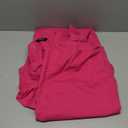 CHICME Women's Bodycon Midi Dress Ruched Puff Sleeve Cocktail Pencil Dress Casual Slit Party Work Dresses (XX-Large, Hot Pink)