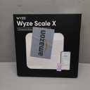 Wyze Smart Scale X - FSA/HSA Eligible - Digital Bathroom Scale for Body Weight, BMI, Body Fat, Muscle Mass, Heart Rate Monitor | ITO Glass & LED Backlight | Batteries Included, 400 lbs (White)