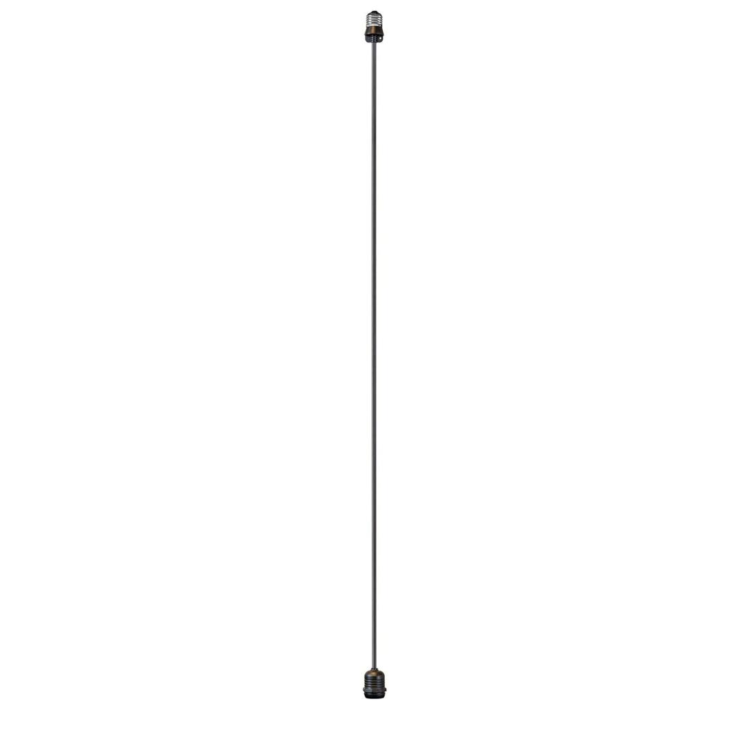 Novelty Lights E26 Medium Base 36 Inch Light Socket Extension Drop Cord, Commercial Grade for Outdoor String Lights, UV and Weather Resistant, Max 11 Watts, Black