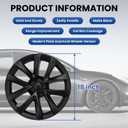 Model 3 Hubcaps - 18 Inch Aero Wheel Covers Replacement Wheel Caps 18'' Model S Plaid Arachnid Wheels Version Hub Caps Compatible with Model 3 Accessories 2017-20231PCS