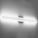 SOLFART Bathroom Vanity Light Fixtures 48 Inch Led Brushed Nickel Bathroom Light Fixtures 6000K (Nickel-Non-Dimmable)
