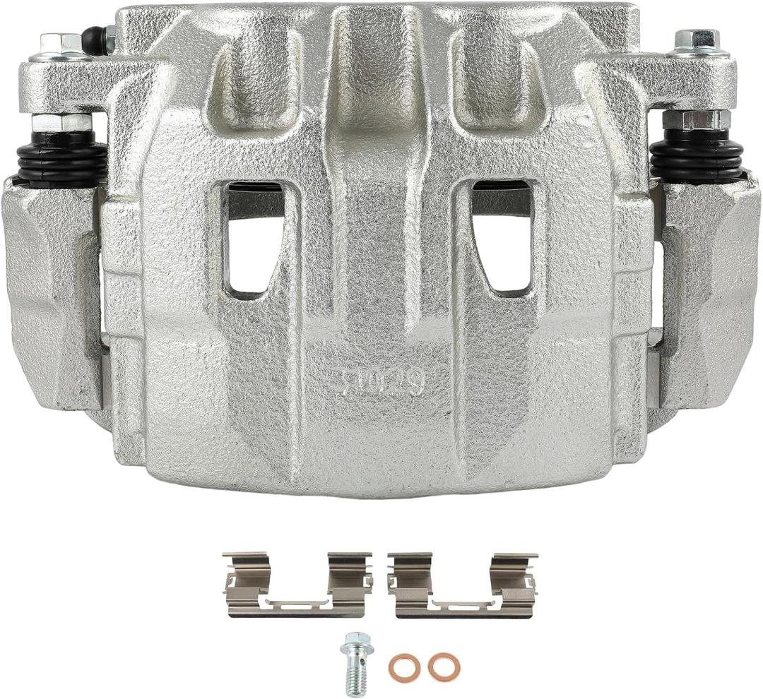 SCITOO 18B5289 Front Right Disc Brake Caliper w/Bracket Fit For Cadillac For SRX 2010-2016, Double Pistons