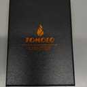 2 Pack Torch Lighter Quadruple Jet Flame Windproof Refillable Butane Lighter with Hidden Punch, Butane Not Included (Black)