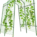 Five A-Frame Cucumber Trellis Garden Trellis with Raised Bed, Large Outdoor Arch Trellis Vegetable Squash Trellis Grape Tunnel for Climbing Plants Fit Cucumber,Tomato,Squash,Zucchini