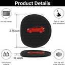 2PCS Car Cup Holder Coaster Compatible with 2019-2025 Toyota RAV4 Silicone Non-Slip Cup Holder Coasters for Toyota Interior Accessories(Black&Red)