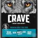 CRAVE Grain Free High Protein Adult Dry Dog Food, White Fish & Salmon, 30 lb. Bag (EXP 08/14/26)