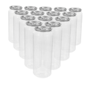 100 Pcs Portable Aluminum Soda Cans Reusable Beverage Containers with Aluminum Caps for Juice Milk Tea Coffee and Sparkling Water for Camping and Outdoor. 16 Oz