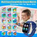 Cosjoype Upgrade Kids Smart Watch for Kids with 39 Puzzle Games HD Camera Video MP3 Player Habit Tracking Pedometer Flashlight 12/24 hr Kid Watches Gift for 4-12 Year Old Boys Toys for Kid