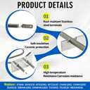 WB44K10002 WB30X46986 Range Oven Broil Bake Element Compatible with GE General Electric Kenmore J2B915BEH1BB, WB44K10002 Oven Bake Heating Element 240V 3410W Replace AP7216187