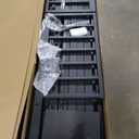 Bellemave Triple Bunk Bed for Kids, Detachable Twin Over Twin Over Twin Metal Bunk Bed with Guardrails, Ladder & Storage, Converts to 3 Separate Twin Beds, Easy to Assemble (3 Bunk Beds for Kids) (Black)